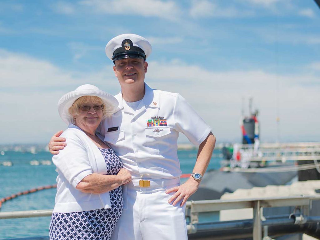 Navy Sailor & Mother.